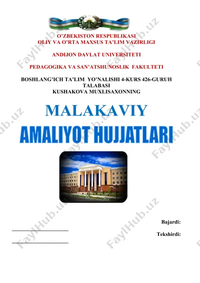 amaliyot hujjatlari — DOCX