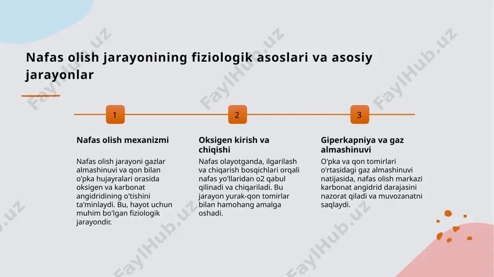 : nafas a’zolari. samarqand davlat tibbiyot instituti nashriyoti, 2019. 3. zarifov a. rivojlanish nuqsonlari va ularning tashxisdagi ahamiyati. o‘zbekiston tibbiyot jurnali, 2021. 4. qodirov s. nafas olish jarayonining fiziologik asoslari. toshkent: tibbiyot nashriyoti, 2018. 5. yuldashev b. radyologik diagnostika va nafas a’zolarining rentgenanatomiyasi. o‘zbekiston radyologlar assotsiatsiyasi, 2022. e'tiboringiz uchun rahmat! /docprops/thumbnail.jpeg