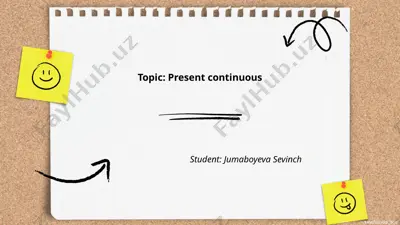 present continuous tense — PPTX