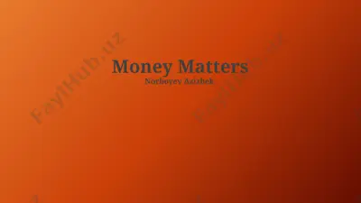 money matters — PPTX
