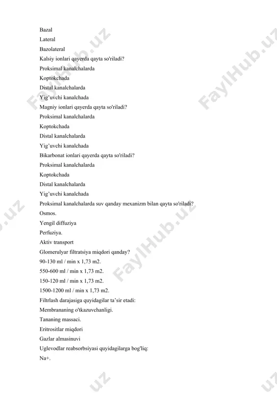 buyrak funktsiyalari test savollari - Page 4