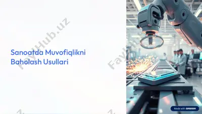 sanoatda muvofiqlikni baholash usullari — PDF