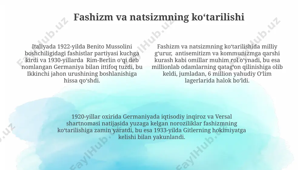 ikki jahon urushi oralig'ida aqsh va yevropa davlatlari - Page 4