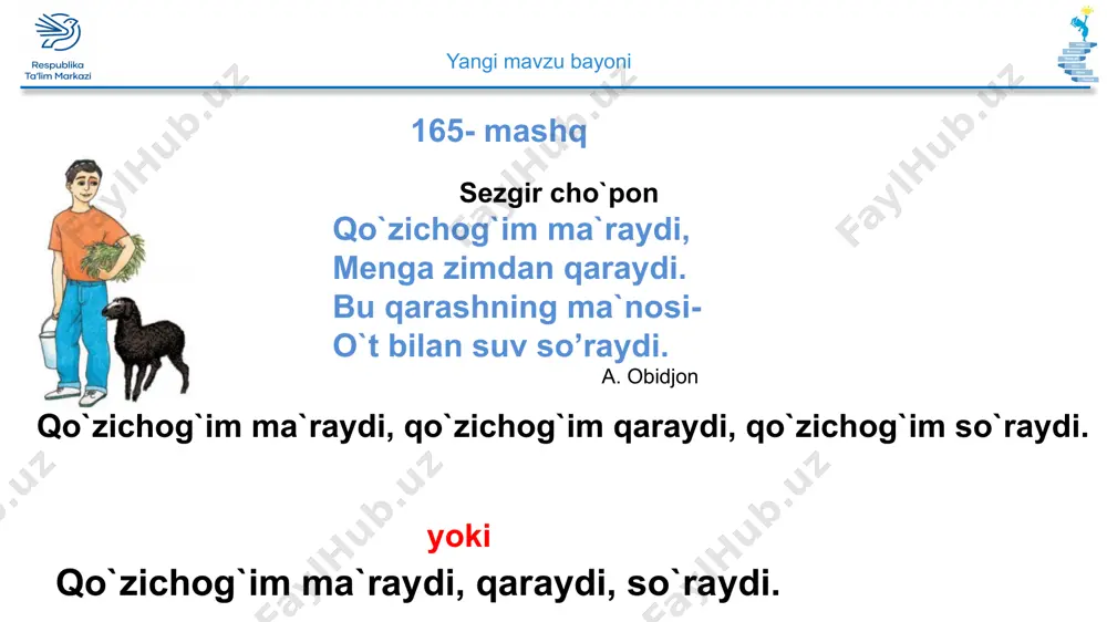 1-sinf ona tili mashqlari - Page 4