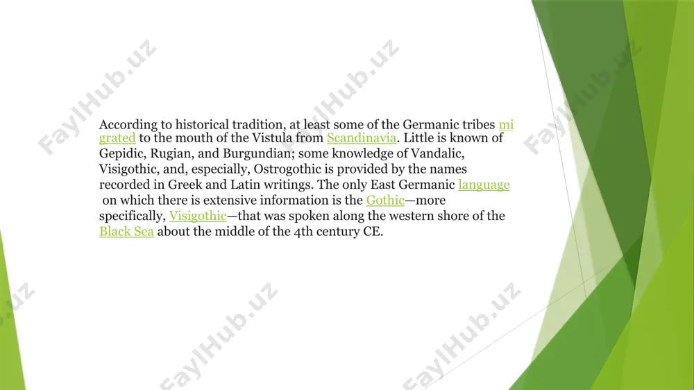 ingdom, and in spain it is doubtful that the visigoths retained their language until the arab conquest. in the 9th century the german monk walafrid strabo mentions that gothic was still being used in some churches near the lower danube. after that time gothic seems to have survived only among the goths of the crimean peninsula, who were last mentioned in the middle of the 16th century by a flemish diplomat named augier ghislain de busbecq, who, while on a mission to constantinople in 1560–62, collected a number of words and phrases showing that their language was still essentially a form of gothic. the gothic alphabet contained the five simple vowel symbols, i, e, a, o, and u, from which four compound symbols, ei, ai, au, and iu, also were made; in addition, w was used to transliterate greek υ and οι (both of which were pronounced as umlauted u …