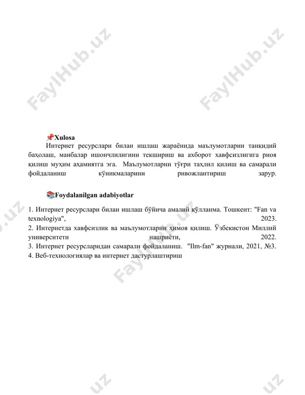 internet manbalari bilan ishlash - Page 5
