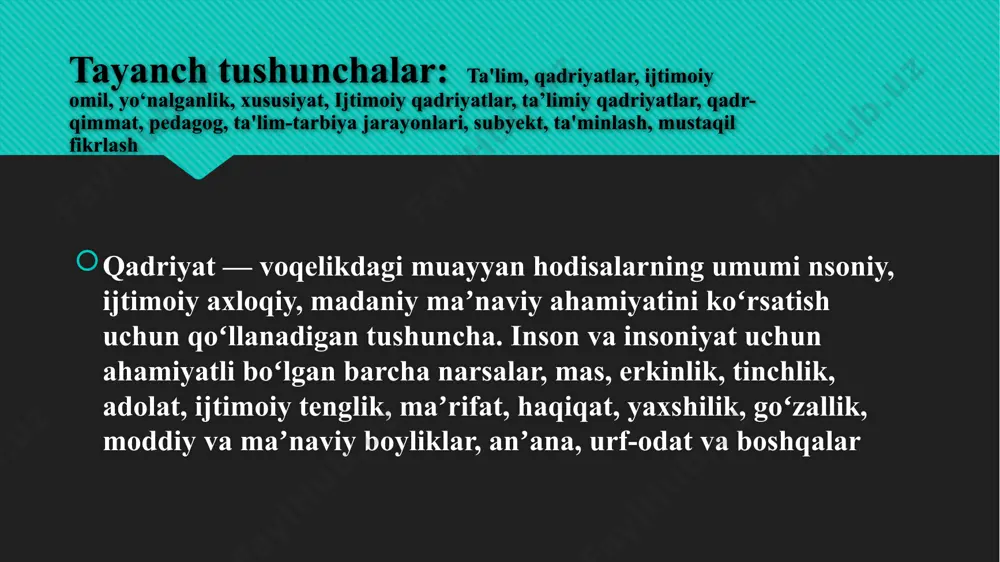 qadriyatlar va ularning ahamiyati - Page 3