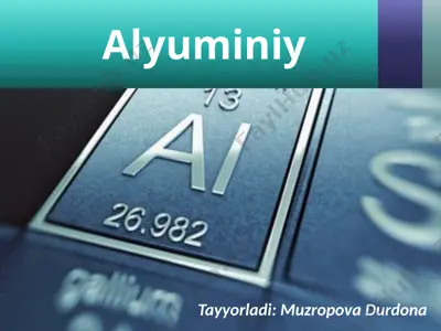 alyuminiy — PPTX