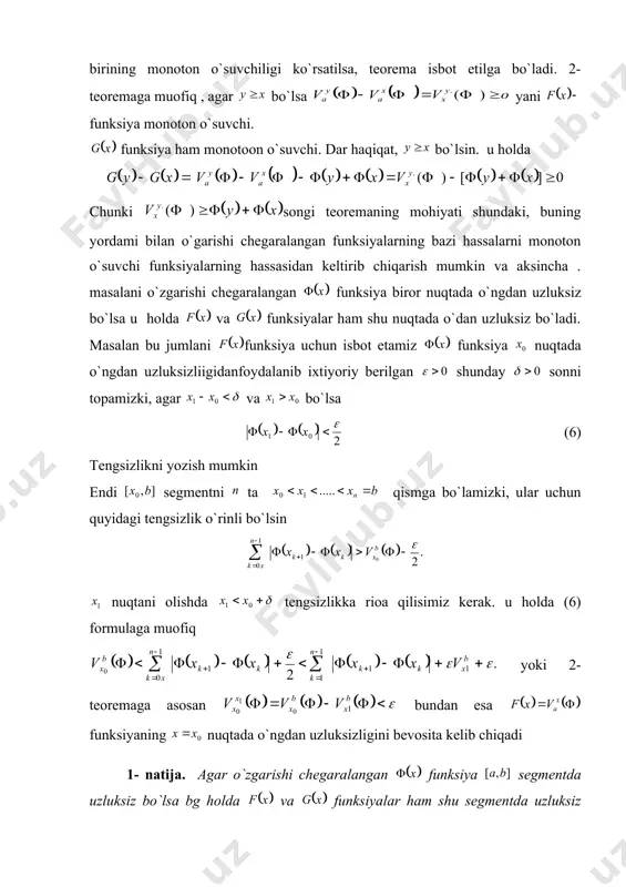 o`zgarishi chegaralangan funksiyalar - Page 5