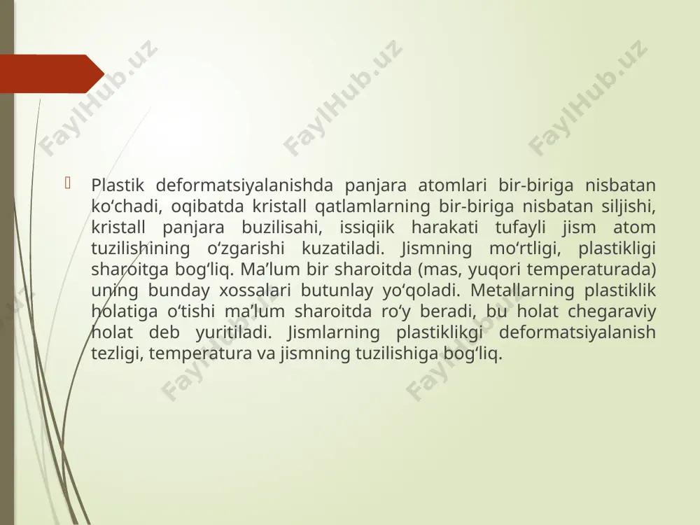 plastik deformatsiya va uning turlari - Page 5