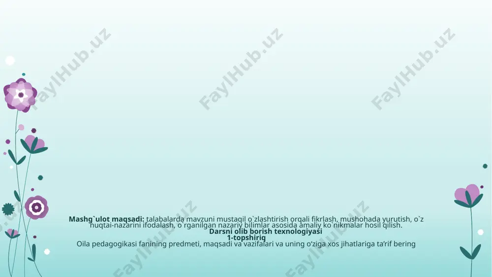 oila pedagogikasi - fan sifatida - Page 5