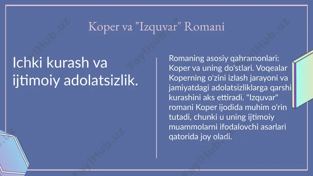 jeyms fenimuar koperning hayoti va ijodi izquvar romani haqida - Page 5