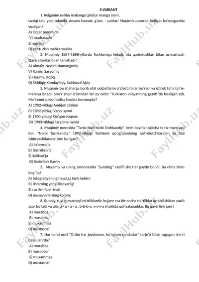 muqimiy she'riyati — DOCX
