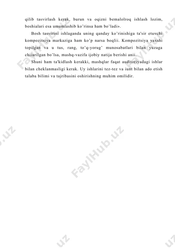 odam boshini rangtasviri ustida ish olib borish bosqichlari - Page 4