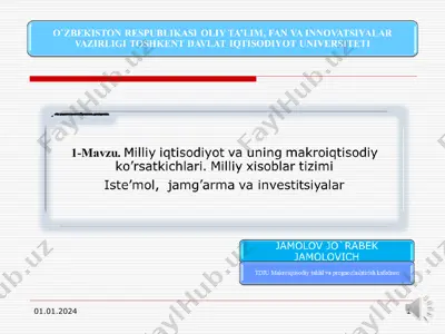 makroiqtisodiyot — PPT