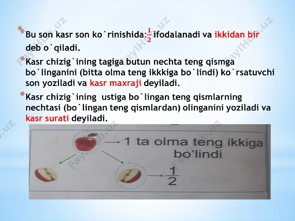 oddiy kasrlar. sodda o`nli kasrlar - Page 5