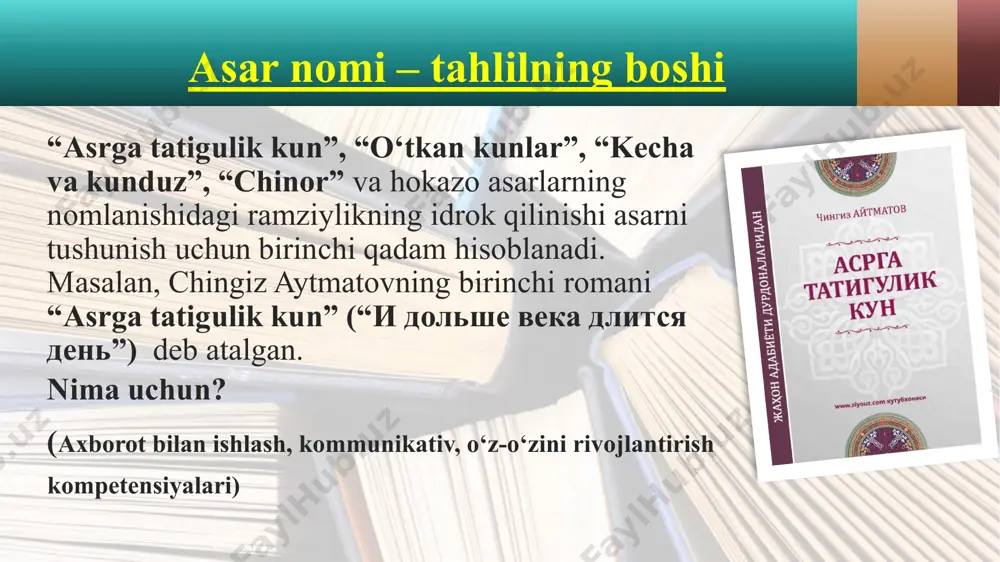 adabiyot fanini o‘qitishda badiiy tahlil - Page 5
