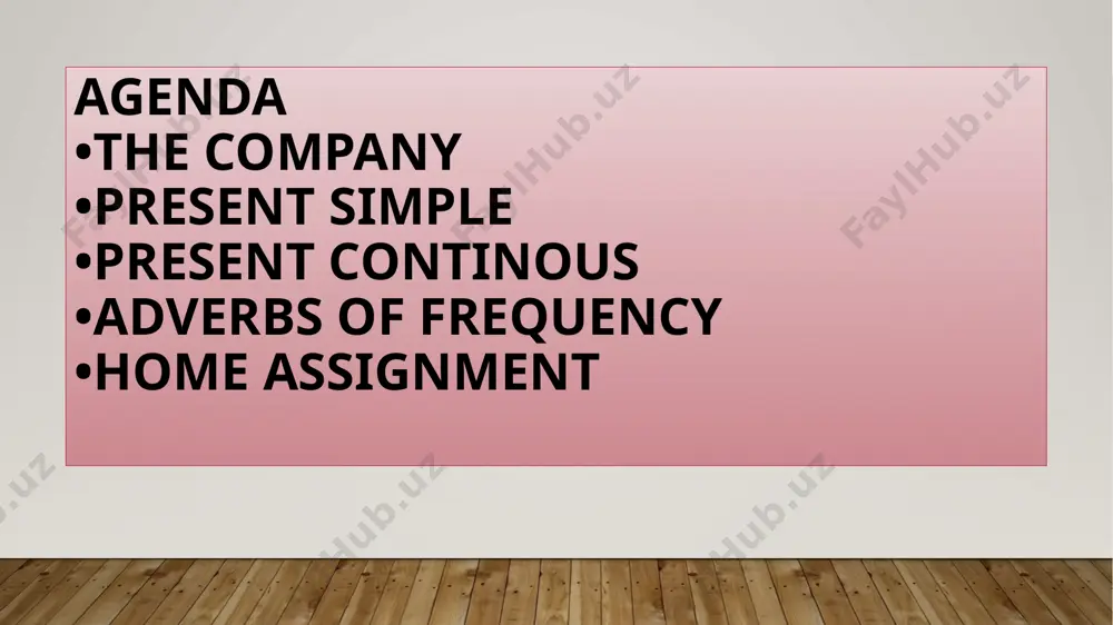 the company. present simple. present continuous - Page 2