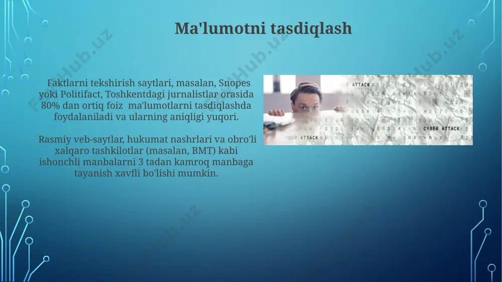 yolg’on axborotlarni identifikatsiyalash metodlari - Page 4