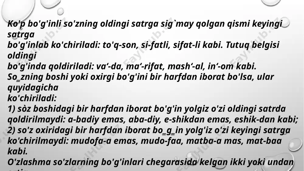 o'zbek adabiy tilida ko'chirish qoidalari - Page 4