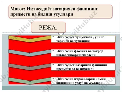иқтисодиёт турлари — PPTX