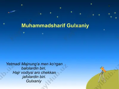 muhammadsharif gulxaniy — PPT