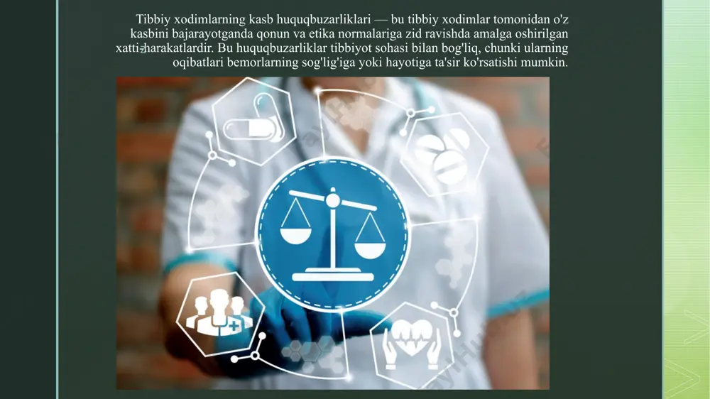 tibbiy xodimlarning kasb-huquq buzilishlari tushunchasi - Page 3