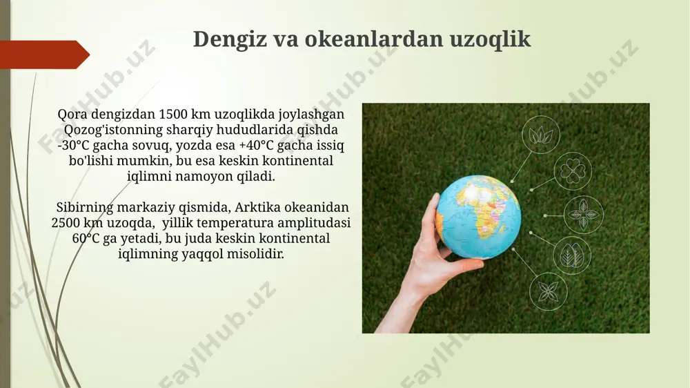 materiklar iqlimi, iqlim hosil qiluvchi omillar - Page 3