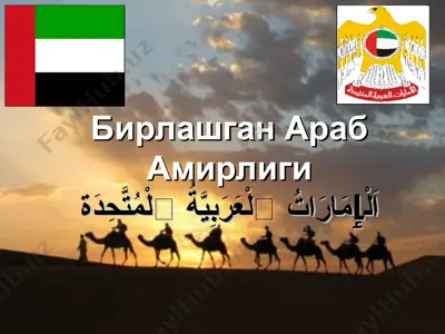 бирлашган араб амирлиги — PPT