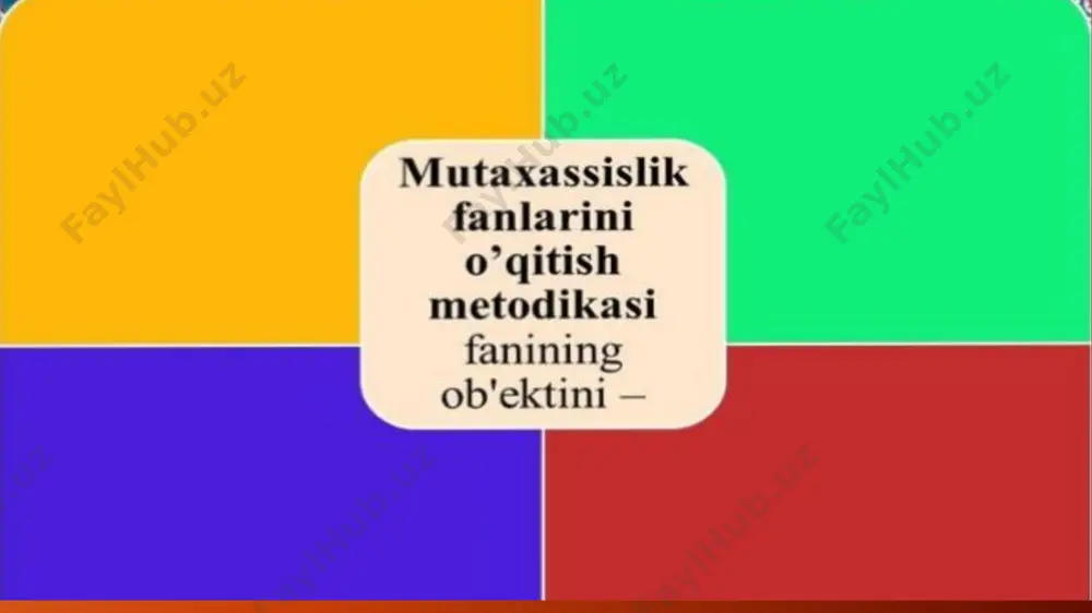 mutahassislik fanlarini o’qitish tamoyillari - Page 3