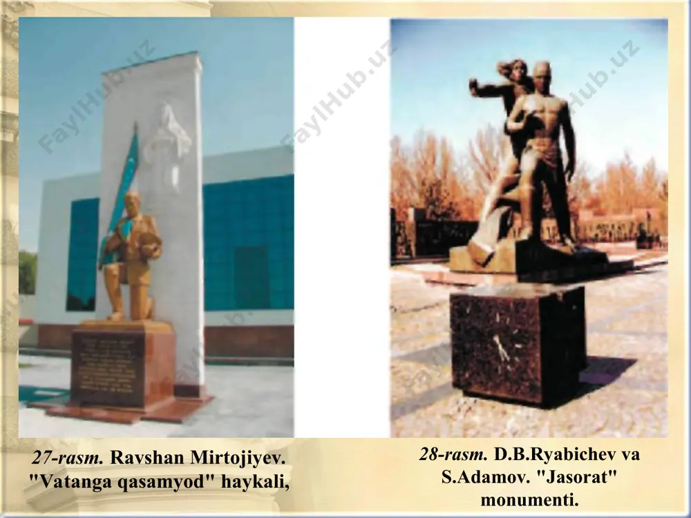 haykaltaroshlikda lirika va dramatizm, 2-3 figurali mavzuli kompozitsiya ishlash (sport, san'at) 6-sinf - Page 5