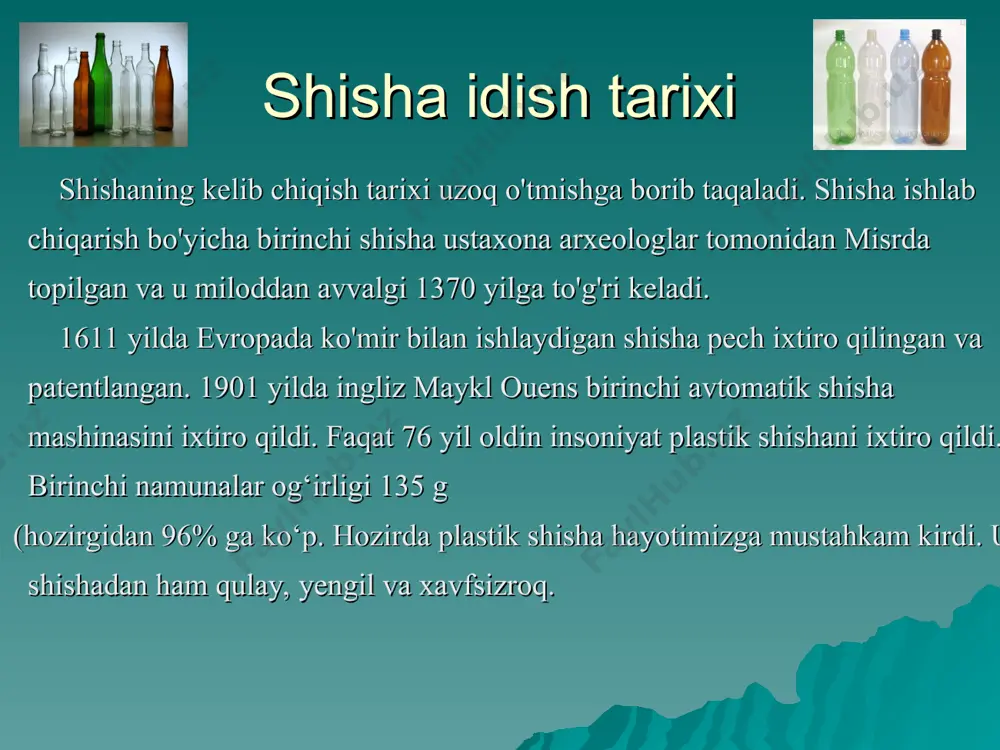 da: 1-bosqich: faqat qog'oz parchasini yerga tashlashdan tiyining. 2-bosqich: qog'oz parchasini eng yaqin axlat qutisiga olib borib tashlang 3-super bosqich: birov tashlagan qog'ozni olib, axlat qutisiga tashlang. * tabiat qo`ynida dam olishga chiqqanda: “o'zingiz bilan olib kelganingizni, o'zingiz bilan olib keting!" tadqiqot «chiqindi va oila!» o'rtacha oila qancha axlat tashlab yuborishini bilish uchun tadqiqot o'tkazildi: ikki hafta davomida axlat 4 ta idishga (shisha, qog'oz, plastmassa va oziq-ovqat chiqindilari) alohida yig'ildi. bir oilada bir yilda qancha axlat yig'ilishi hisoblab chiqilgan: ba'zi hisob-kitoblardan so'ng shunday xulosaga kelingan: 100 kg chiqindi qog`ozni qayta ishlash 1ta daraxtni tejaydi. 1000 kg qog`ozni qayta ishlash 20 000 litr suvni, 1000 kvt. elektr energiyani tejaydi. shisha 83 kg qog`oz 30 kg plastik 49 kg oziq-ovqat chiqindilari 119 kg chiqindilardan xalos bo'lishning barcha usullari ichida qayta ishlash eng amaliy xavfsiz ekologik jihatdan samaralidir sayyoraning chiqindilar bilan ifloslanishi oldindan aytib bo'lmaydigan oqibatlarga olib keladigan biosferaning o'zini o'zi boshqarish mexanizmini …