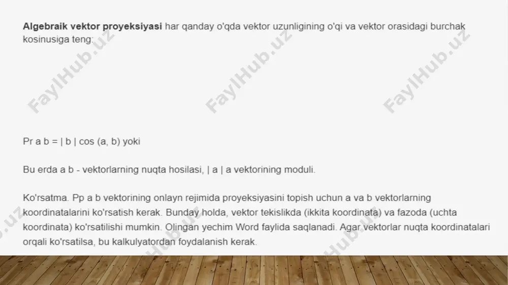 vektorning proektsiyalari - Page 4