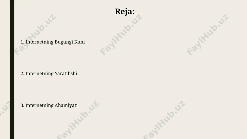 чайтирди. internet va axborot xavfsizligi aqshning kaliforniya shtatida joylashgan yirik kompaniyalar internetdagi ma'lumotlarning 70% ini saqlaydi, shu sababli bu hududda kiberxavfsizlikka oid qonunlarning kuchayishi kuzatilmoqda. o'zbekistonda 2022-yilda internet orqali sodir etilgan firibgarlik holatlari 15% ga o'sgan, bu esa mamlakatda axborot xavfsizligi tizimini takomillashtirish zaruratini ko'rsatadi. internet va ta'lim ўзбекистондаги 50 дан ортиқ олий ўқув юртларининг онлайн таълим тизимлари интернетга боғлиқ бўлиб, студентлар учун электрон кутубхоналар ва масофавий ўқитиш имкониятларини яратади. интернет орқали 200 дан ортиқ онлайн ўқув платформалари орқали дунёнинг ҳар қайси нуқтасидан, масалан, тошкентдан ҳам, минглаб таълим ресурсларига бепул ёки ҳақ эвазига кириш мумкин. internetning ijtimoiy ta'siri internetning keng tarqalishi tufayli 2000-yillardan boshlab o'zbekistonda ham onlayn savdo hajmi 10 barobar oshdi, bu esa mamlakat iqtisodiyotiga sezilarli ta'sir ko'rsatdi. internet orqali ta'lim resurslariga kirish imkoniyati 50% ga oshgani natijasida, qishloq joylarida yashovchi 10000 dan ortiq o'quvchi masofadan turib ta'lim oldi. internetning kelajagi 2030-yilga borib, sun'iy intellekt yordamida ishlaydigan 6g tarmog'i …