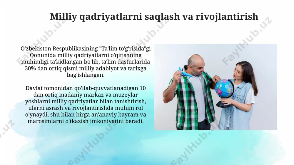 milliy urf-odatlari, qadriyatlar va an'analar tarbiy asosi - Page 5