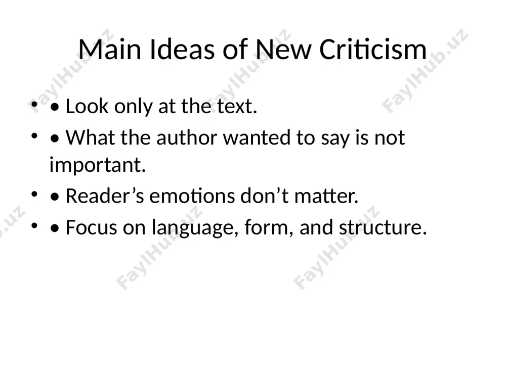 new criticism – a new way to study literature - Page 3