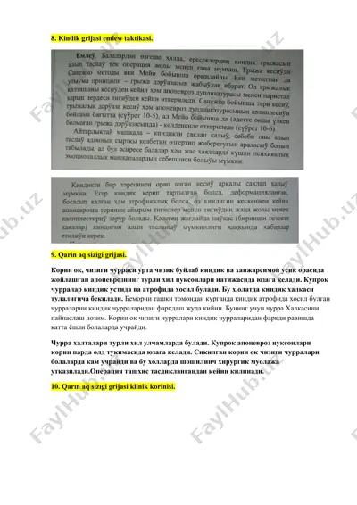 qarın aq sızıgi grijasi — DOCX