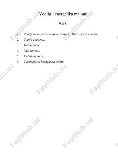 yoqilg‘i energetika majmui — DOC
