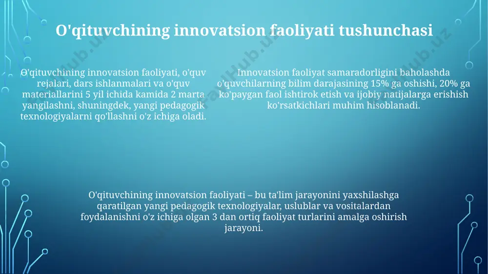 pedagogning innovatsion faoliyati - Page 5