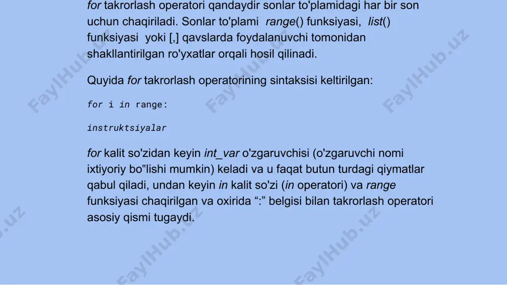dasturlash asoslari fanidan mustaqil ish - Page 4