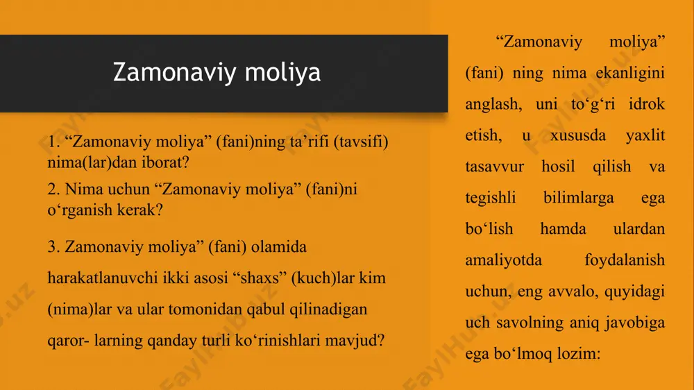 zamonaviy moliyaning mazmun-mohiyati - Page 4
