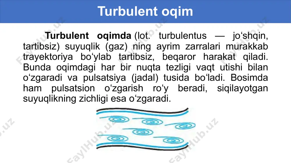 suyuqlik va gazlar harakati. oqimning uzluksizlik teoremasi. bernulli tenglamasi 10-sinf,23-mavzu - Page 3