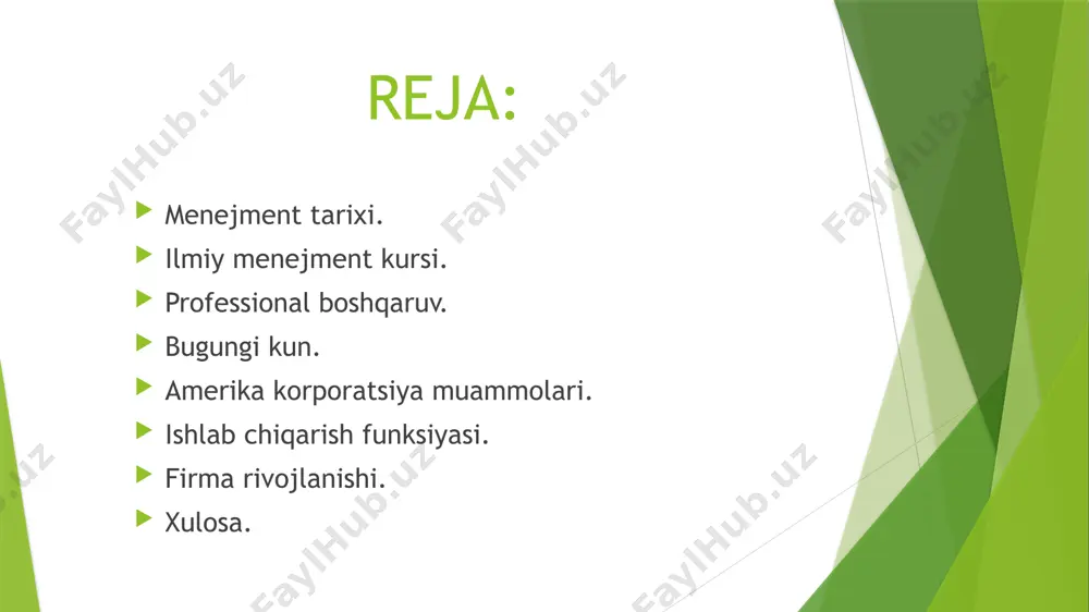 erga qo'shimcha mas'uliyatni o'z zimmasiga olish imkoniyatini beradi. markazlashmagan tashkiliy tuzilma menejment uning har bir a'zosi mas'uliyatni o'z zimmasiga oladigan, o'z g'oyalari va rejalarini ishlab chiqarishga joriy etish orqali o'z salohiyatini ro'yobga chiqarish imkoniyatiga ega bo'ladigan, pirovardida kompaniyaning gullab-yashnashiga hissa qo'shadigan muhitni yaratishga hissa qo'shadi. ishlab chiqarish funksiyasi bir necha o'n yillar oldin ishlab chiqarishni tashkil etish kabi funktsiya qo'shma shtatlarda mehnat unumdorligining o'sishini ta'minlashning asosiy vazifasi sifatida belgilangan edi. hozirgi vaqtda ushbu mamlakatning qiyinchiliklarini aynan korporatsiyalarning mavjud tashkiliy shakllari tashkil etadi. kichik va tashkiliy jihatdan sodda sanoat kompaniyalari misolida menejerlar tomonidan kompaniyaning salohiyatidan, barcha turdagi resurslardan foydalanishini aniq ko'rish mumkin. yuqori daraja sifatni qabul qilish va o'z vaqtida qabul qilingan qarorlar va hokazo, bu esa korxonaning gullab-yashnashi va o'sishiga olib keladi. firma rivojlanishi firma keng miqyosda rivojlanib borar ekan, bu afzalliklar yo'qoladi. harakatlarni muvofiqlashtirishda qiyinchiliklar paydo bo'lishi bilan boshqaruv apparati hajmi oshadi. biznes ekspertlarining fikricha, markazlashgan quvvatning rivojlanishi kamayadi …