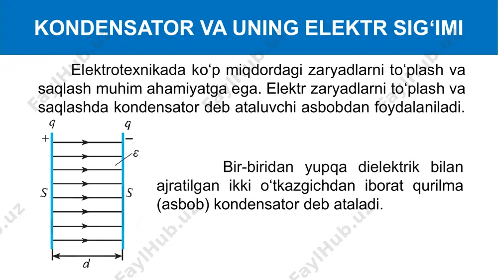 elektr sig'imlari va kondensatorlar - Page 5