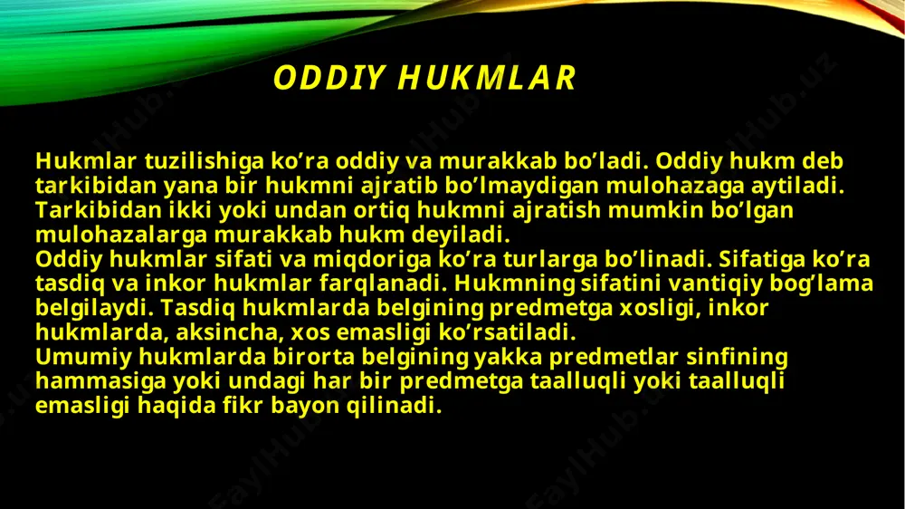 qoida) haqidagi hukm (mulohaza) hisoblanadi adabiyotlar: karimov i.a. asarlar to’plami. 1-18 jildlar. t. o’zbekiston. 1996-2011 karimov i.a. yuksak ma’naviyat – yengilmas kuch. –t.: ma’naviyat, 2008. -176. karimov i.a. jahon moliyaviy-iqtisodiy inqirozi, o’zbekiston sharoitida uni bartaraf etishning yo’llari va choralari. – toshkent: o’zbekiston, 2009. karimov i.a. vatanimizning bosqichma-bosqich va barqaror rivojlanishini ta’minlash - bizning oliy maqsadimiz. t.17. –toshkent: o’zbekiston, 2009. image2.png image1.png /docprops/thumbnail.jpeg