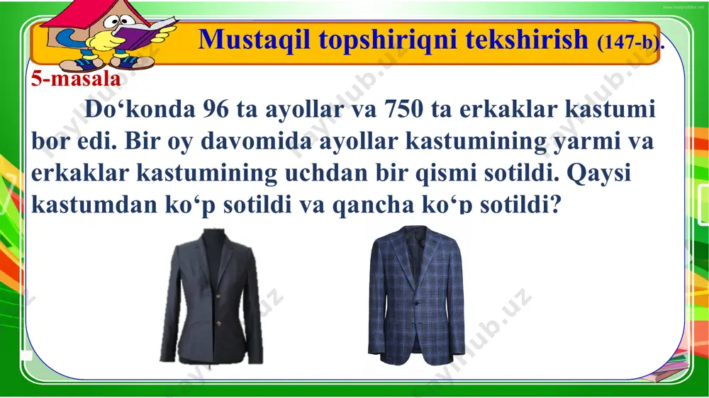 kasrlarni taqqoslashni mustahkamlash - Page 4