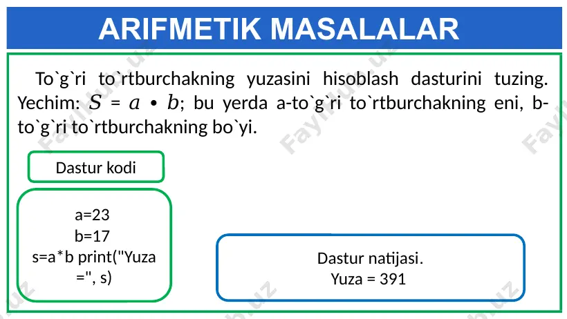 python dasturlash tilida matematik funksiyalar - Page 3