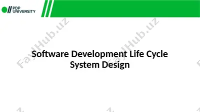 software development life cycle — PPTX