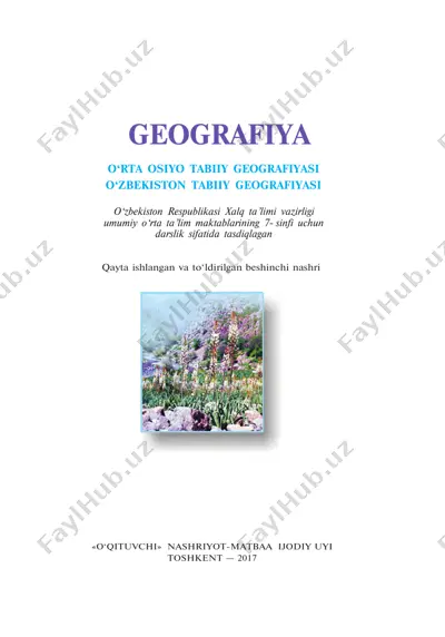 o‘rta osiyo tabiiy geografiyasi — PDF
