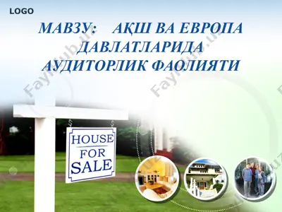 ақш ва европа davlatlarida auditorlik faoliyati — PPTX